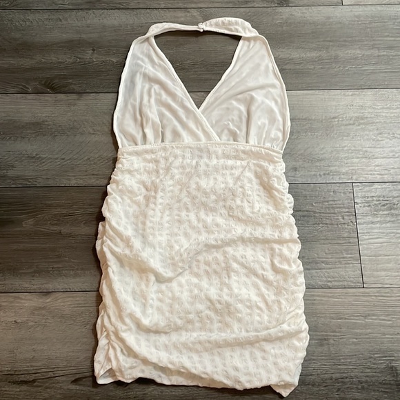 ASOS, halter, bodycon white dress, size 8 - Picture 3 of 6